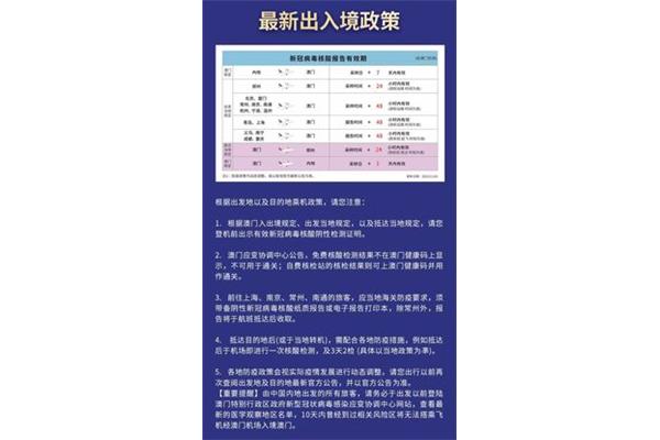 外国人入境澳门最新入境政策,2023年去澳门需要什么手续