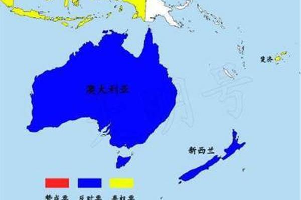 澳大利亚和新西兰属于哪个洲,这24个国家位于哪些大洲?