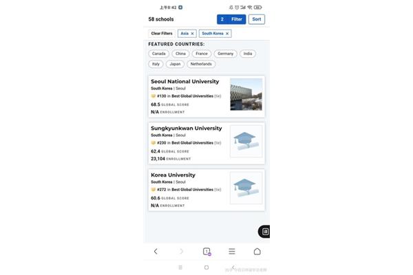 韩国东西部大学排名如何?中国承认的韩国大学名单