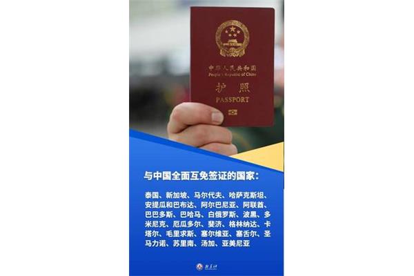 中国和免签国家,中国在国外免签国家