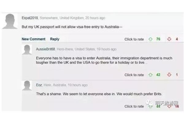 澳大利亚人去英国需要签证吗?澳大利亚护照去英国