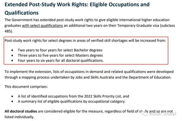 澳大利亚学生工作签证条件,澳大利亚移民紧缺职业清单