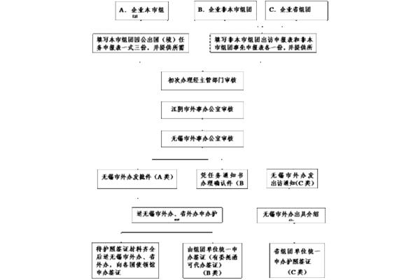 公务出国签证办理流程