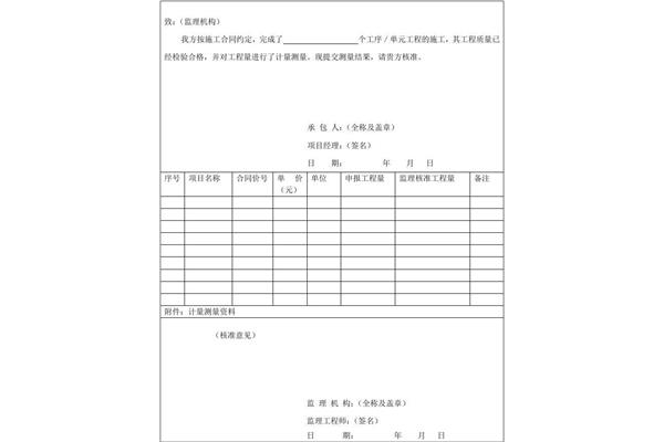 监理负责工程量签证,业主签字计量意见怎么写?